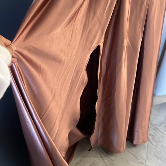 Elegant long dress Dusty  Rose Color Size 4 Small - Picture 12 of 12